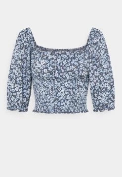 Brandneu 👍 ONLY Petite Damen ONLPELLA SMOCK - T-Shirt Print - Vintage Indigo 🌟