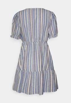 Billig ⭐ ONLY Petite Damen ONLTINNA WRAP 👗 DRESS - Freizeitkleid - Ultramarine/multi 🥰