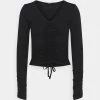 Coupon 👏 ONLY Petite ONLWINDY DETAIL - Langarmshirt - Black | Damen ⭐