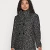 Billig 🔥 ONLY Petite Damen ONLNEWSOPHIA 🧥 COAT - Kurzmantel - Black Melange 🔥