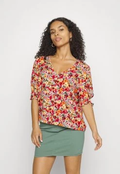 Billig ✨ ONLY Petite Damen ONLFREDERIKKE V NECK - Bluse - Cloud Dancer/pink 👏