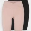 Besorgen 🧨 ONLY Petite Damen ONLJOYFUL LIVE LOVE CITY 2 PACK - Shorts - Adobe Rose/black 🛒