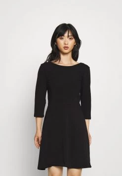 Brandneu ✔️ ONLY Petite Damen ONLLIVE LOVE SKATER 👗 DRESS - Jerseykleid - Black ⌛