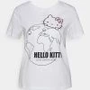 Neu 🤩 ONLY Petite Damen ONLHELLO KITTY EARTH - T-Shirt Print - White 👍