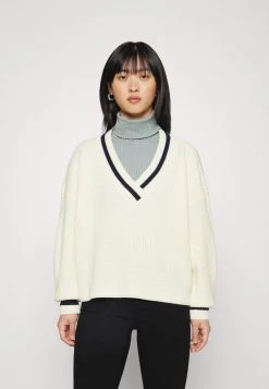 Bester Verkauf ✔️ ONLY Petite Damen ONLINC COLEENL - Strickpullover - Cloud Dancer Detail ✨