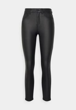 Bestpreis ⭐ ONLY Petite Damen ONLANNE WAIST 🧥 COATED - Stoffhose - Black 🔥