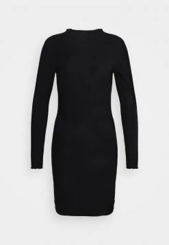 Blitzangebot 🎉 ONLY Petite Damen ONLNELLA LETTUCEEDGE 👗 DRESS - Jerseykleid - Black ⌛