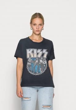 Bestes Angebot 🥰 ONLY Petite Damen ONLKISSSS TEE BOX - T-Shirt Print - Black 🎁