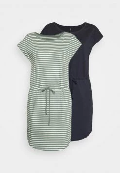 Brandneu ⌛ ONLY Petite Damen ONLMAY LIFE 👗 DRESS 2 PACK - Jerseykleid - Night Sky/laurel Wreath 😍