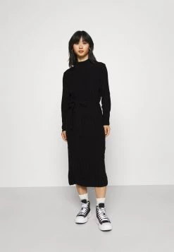 Besorgen 🔥 ONLY Petite Damen ONLNEW TESSA O-NECK 👗 DRESS - Strickkleid - Black 🎁