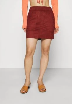 Budget 🛒 ONLY Petite ONLJULIE BONDED 👗 SKIRT - Minirock - Fired Brick | Damen ✨