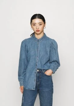 Rabatt ⭐ ONLY Petite ONLROCCO LIFE 👕 SHIRT - Hemdbluse - Medium Blue Denim | Damen ⌛
