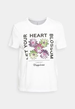 Brandneu ✔️ ONLY Petite Damen ONLKITA FLOWER - T-Shirt Print - Bright White Blossom 😀