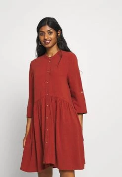 Großhandel 🛒 ONLY Petite Damen ONLCHICAGO LIFE DNMDRESS - Blusenkleid - Burnt Henna 🥰