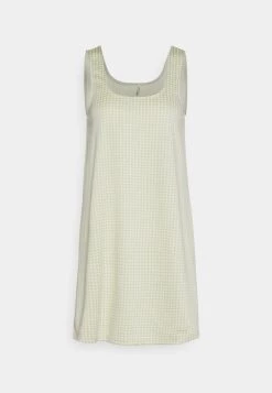 Coupon ⭐ ONLY Petite Damen ONLSIGGA SQUARE NECK 👗 DRESS - Freizeitkleid - Cloud Dancer/tarragon ✨