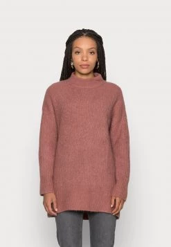 Auslauf 🛒 ONLY Petite Damen ONLKARINNA HIGHNECK - Strickpullover - Burlwood Melange 😀