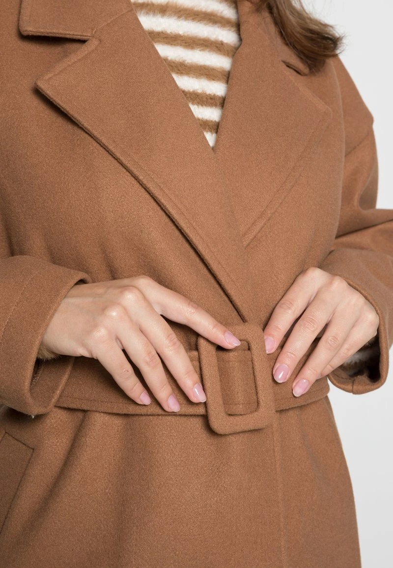 Großhandel ⭐ ONLY Petite Damen ONLEMMA LONG WRAP 🧥 COAT - Klassischer Mantel - Toasted Coconut 🥰 – Bild 5
