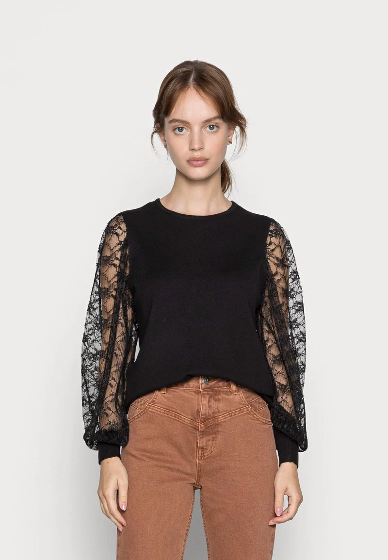 Bester Verkauf 🔥 ONLY Petite Damen ONLALBERTE - Strickpullover - Black 🔔