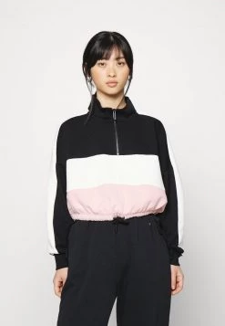Auslauf 🎁 ONLY Petite Damen ONLMAGGI CROPPED HIGHNECK ZIP - Sweatshirt - Cloud Dancer/silver Pink ⌛