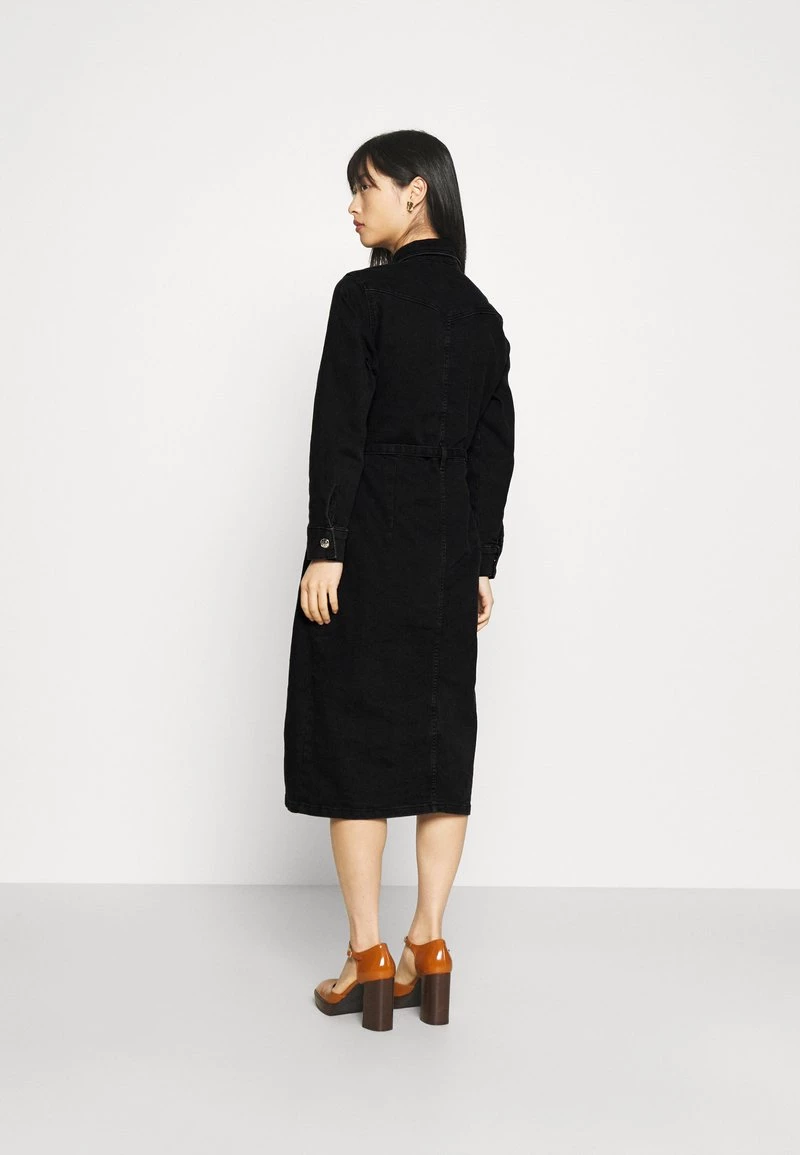 Schlussverkauf 🤩 ONLY Petite Damen ONLMYTH LIFEBELT 👗 DRESS - 👖 Jeanskleid - Black ⭐ – Bild 3