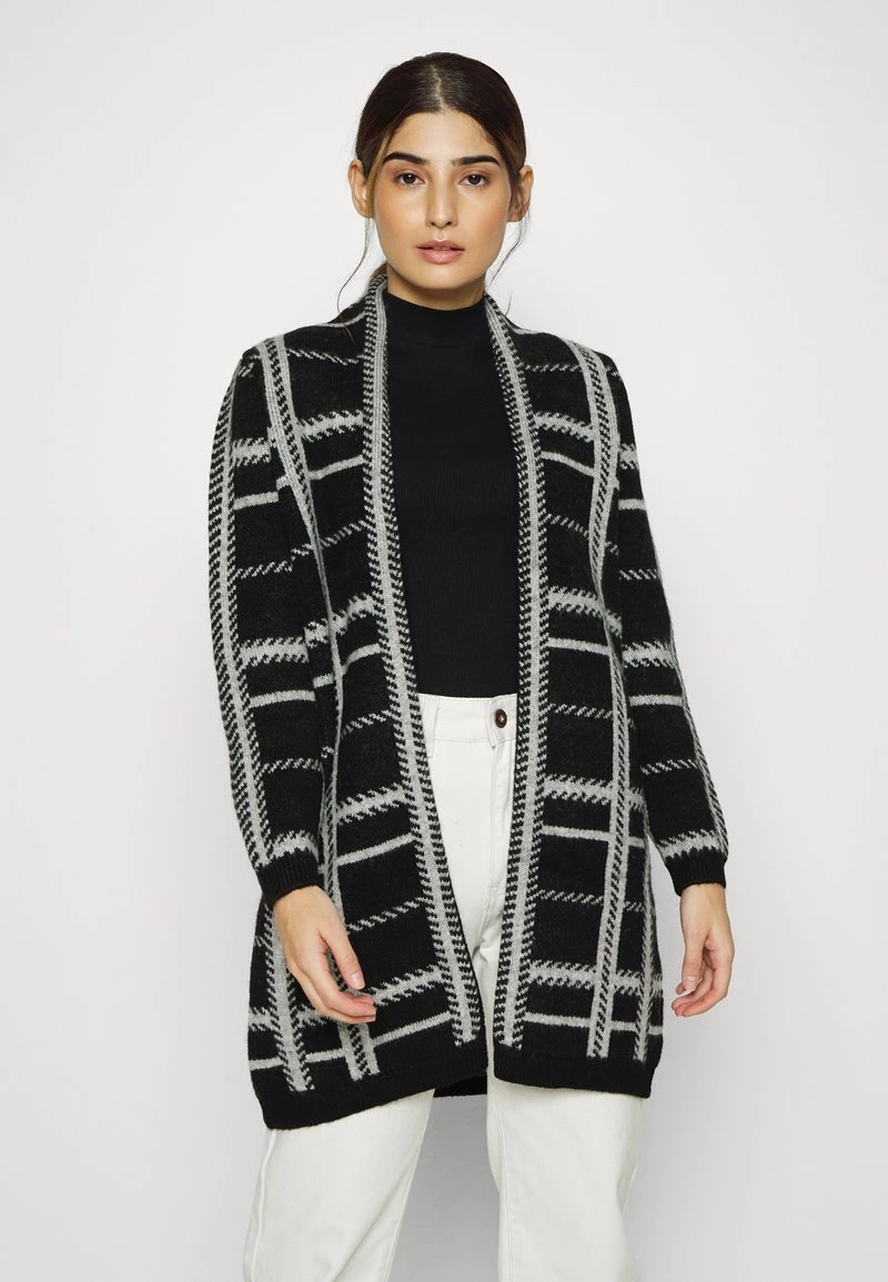 Neu 😀 ONLY Petite Damen ONLBERNA LONG OPEN - Strickjacke - Black ✔️