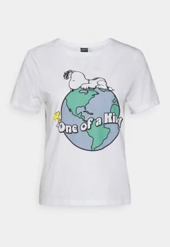 Aktion ⌛ ONLY Petite Damen ONLPEANUTS LOVE EARTH - T-Shirt Print - White ❤️