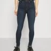 Billig 🛒 ONLY Petite Damen ONLPAOLA - 👖 Jeans Skinny Fit - Dark Blue Denim 👍