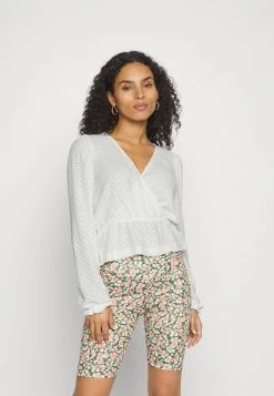 Auslauf 🛒 ONLY Petite Damen ONLSTEFFIE V NECK - Strickpullover - Cloud Dancer 😀