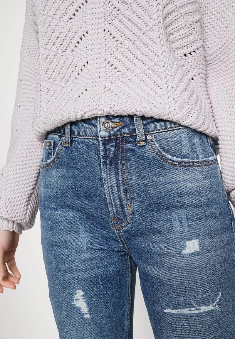 Besorgen 😍 ONLY Petite Damen ONLEMILY DEST - 👖 Jeans Relaxed Fit - Dark Medium Blue Denim ⭐ – Bild 5