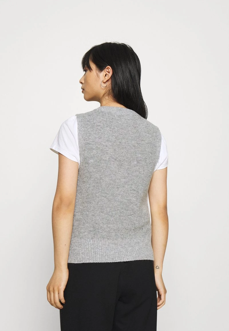 Budget ✔️ ONLY Petite Damen ONLPARIS LIFE - Strickpullover - Light Grey Melange ❤️ – Bild 3