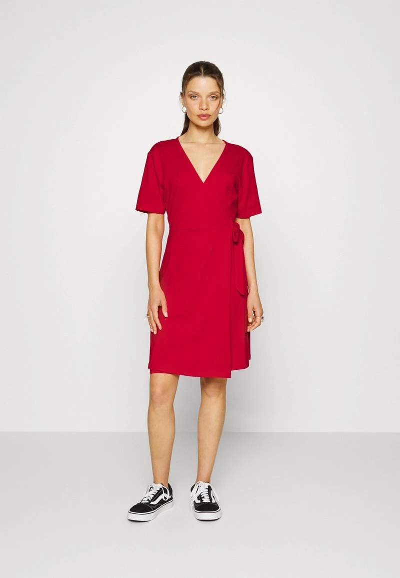 Coupon 😀 ONLY Petite Damen ONLMAY 👗 DRESS - Jerseykleid - Urban Red 😉