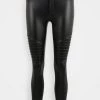 Coupon 👏 ONLY Petite Damen ONLROYAL-MARIA BIKER - Leggings - Hosen - Black 🧨
