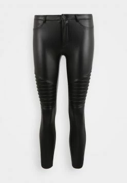 Coupon 👏 ONLY Petite Damen ONLROYAL-MARIA BIKER - Leggings - Hosen - Black 🧨