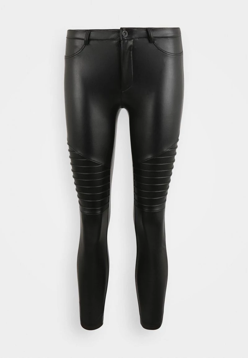 Coupon 👏 ONLY Petite Damen ONLROYAL-MARIA BIKER - Leggings - Hosen - Black 🧨