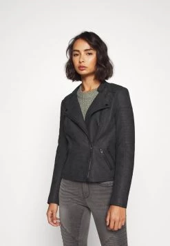 Am billigsten 😀 ONLY Petite Damen ONLAVA BIKER - Kunstlederjacke - Black 🎁