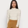Auslauf 🥰 ONLY Petite Damen ONLROSALINE HIGHNECK PUFF - Bluse - Pumice Stone 🔔