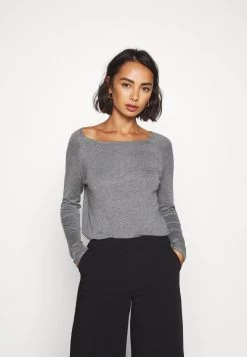 Rabatt 😀 ONLY Petite ONLMILA LACY LONG - Strickpullover - Medium Grey Melange | Damen ✔️