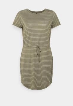 Beste Bewertungen von 😍 ONLY Petite Damen ONLKARLA GLITTER 👗 DRESS - Jerseykleid - Kalamata/frosted Almond ❤️