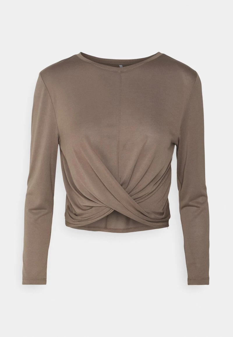Blitzangebot ⌛ ONLY Petite Damen ONLFREE LIFE TWIST - Langarmshirt - Walnut 💯 – Bild 4