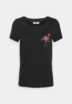 Bestes Angebot 🔔 ONLY Petite ONLKITA 🌞 SUMMER - T-Shirt Print - Black | Damen 😍