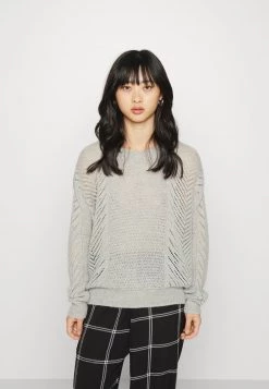 Blitzangebot 👏 ONLY Petite Damen ONLFELICE - Strickpullover - Light Grey Melange ⌛