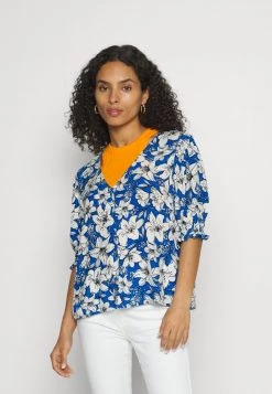 Aktion 👍 ONLY Petite Damen ONLFREDERIKKE V NECK - Bluse - Cloud Dancer/surf The Web 👍