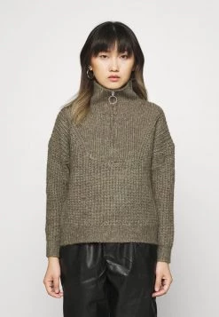 Billig 🌟 ONLY Petite Damen ONLEMILY LIFE ZIP - Strickpullover - Kalamata 👍