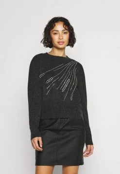 Coupon 🧨 ONLY Petite ONLVIOLA BLING LIFE - Strickpullover - Black | Damen ❤️