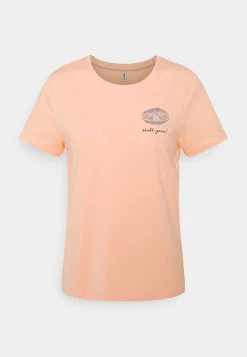 Schlussverkauf 🔥 ONLY Petite Damen ONLKITA LIFE BOX - T-Shirt Print - Peach Melba 😉