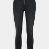 Brandneu ⌛ ONLY Petite Damen ONLBLUSHLIFE - 👖 Jeans Skinny Fit - Dark Grey Denim ⭐