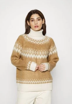 Schlussverkauf 🎁 ONLY Petite ONLMARJANA HIGHNECK - Strickpullover - Toasted Coconut/taupe Gray/pumice Stone/humus | Damen 🛒