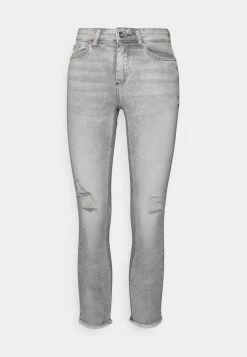 Billig 💯 ONLY Petite ONLBLUSH LIFE MID RAW - 👖 Jeans Skinny Fit - Grey Denim | Damen 🛒