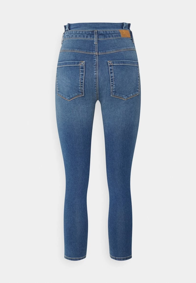 Brandneu ✨ ONLY Petite Damen ONLROYAL LIFE PAPERBAG - 👖 Jeans Skinny Fit - Medium Blue Denim 🔥 – Bild 2