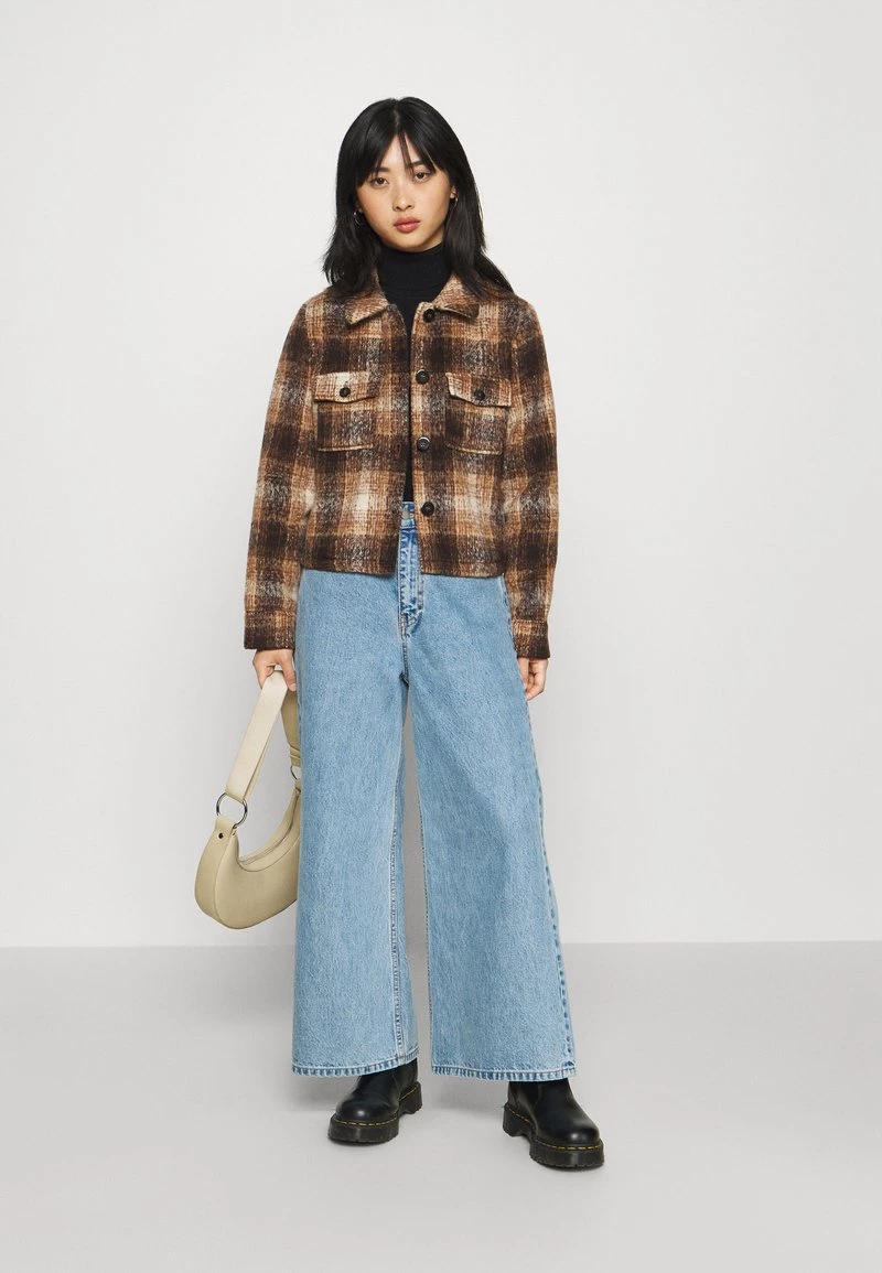 Billig ✨ ONLY Petite Damen ONLLOU CHECK JACKET - Leichte Jacke - Pumice Stone 🛒 – Bild 2